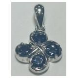 STERLING SILVER GEMSTONE PENDANT 2.40GRS