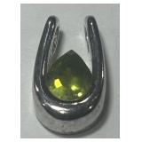 STERLING SILVER GEMSTONE PENDANT  2.50GRS