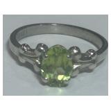 STERLING SILVER GEMSTONE RING 1.60GRS