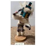 482 - NATIVE AMERICAN SIGNED KACHINA  13'T (N107)