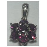 STERLING SILVER GEMSTONE PENDANT  1.70GRS