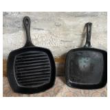 11 - TWO CAST IRON SKILLETS (C150)