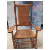 11 - VINTAGE WOODEN ROCKING CHAIR (H22)