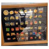 11 - McDONALD'S COLLECTIBLE PINS FRAMED (H174)