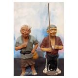 11 - TWO VINTAGE JAPANESE HAKATA FIGURES (H92)