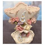 11 - VINTAGE CAPODIMONTE-STYLE VASE (H88)