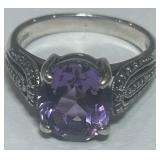 STERLING SILVER GEMSTONE RING 4.80GRS