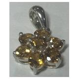 STERLING SILVER GEMSTONE PENDANT  1.40GRS