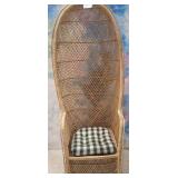 11 - RATTAN CHAIR WITH CUSHION (H21)