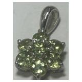 STERLING SILVER GEMSTONE PENDANT  1.50GRS