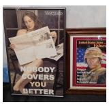 11 - TWO PIECES FRAMED WALL DECOR