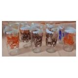 11 - VINTAGE HAZEL-ATLAS BIG TOP CURCUS GLASSES