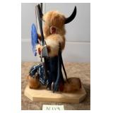 482 - NATIVE AMERICAN SIGNED KACHINA  14'T (N119)