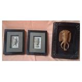 11 - THREE PIECES FRAMED WALL DECOR (L60)