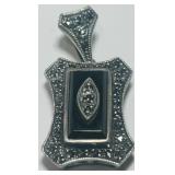 STERLING SILVER GEMSTONE PENDANT  6.30GRS