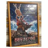 11 - THE TEN COMMANDMENTS' PROMO POSTER FRAMED