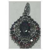 STERLING SILVER GEMSTONE PENDANT 3.10GRS