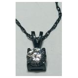 STERLING SILVER PENDANT WITH  18INCH CHAIN 2.20GR