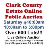WELCOME TO OUR SAT. @10am ONLINE PUBLIC AUCTION
