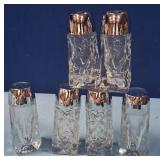 489 - SIX PIECES SALT & PEPPER SHAKERS (N8)
