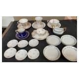 488 - MIXED LOT OF TEACUPS & SAUCERS, PLATES (J51)