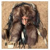 482 - NATIVE AMERICAN-INSPIRED SPIRIT MASK HANGING