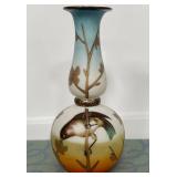 488 - ART NOUVEAU-STYLE ART GLASS VASE (M112)