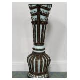 488 - VENETIAN CAGED ART GLASS VASE (M109)