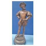 489 - RENAISSANCE CAVALIER STATUETTE 25"T (N6)