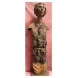 SW - BRONZE SCULPTURE 37.5"T (Q20)