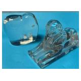 488 - TWO BACCARAT FIGURINES (F118)