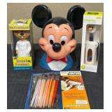 488 -MICKEY COIN BANK, SECRET SQUIRREL, WINE OPENE