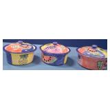 489 - THREE CERAMIC COVERED DISHES (N47)