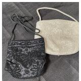 488 - TWO VINTAGE BEADED EVENNG BAGS (J20)