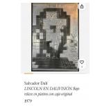 488 - 'LINCOLN IN DALIVISION' ART FRAMED (J102)