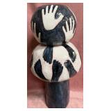 SW - 3-PIECE GLAZED TERRACOTTA ART WORK 40"T