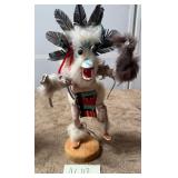 482 - NATIVE AMERICAN SIGNED KACHINA 12.5"T (N117)