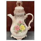 488 - CAPODIMONTE PORCELAIN TEAPOT (J50)