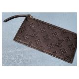 PP - LV BLACK LEATHER EMPRIENTE INNER POUCH