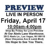 PREVIEW LIVE IN PERSON - Friday, April 17th