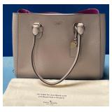 PP - KATE SPADE GREY LEATHER LARGE SHOPPER TOTE