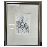 488 - SALVADOR DALI "EL CID" FRAMED 15X12" (J49)