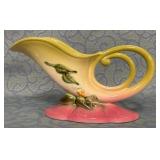 488 -VINTAGE HULL POTTERY WOODLAND CORNUCOPIA VASE