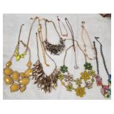 MIXED LOT OF COSTUME NECKLACES (F131)