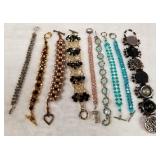 MIXED LOT OF COSTUME BRACELETS (F51)