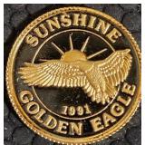 ONE TENTH .999 FINE GOLD COIN (10)