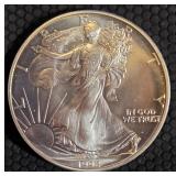 1992 - AMERICAN EAGLE SILVER DOLLAR (656 AT)