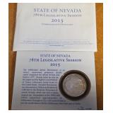 .999 FINE SILVER 1 TROY OZ - NEVADA COIN (924 BC)