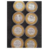 LOT OF 8 .999 FINE SILVER LIMITED EDITION $10 (A77