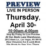 PREVIEW LIVE IN PERSON - Thursday, April 30th